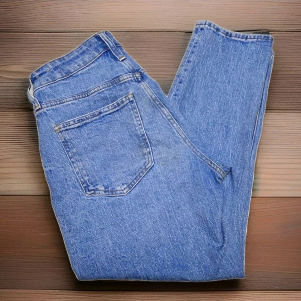 Madwell Women's Jeans 26 X 24 Blue Stretch Taperd Leg Mid Rise